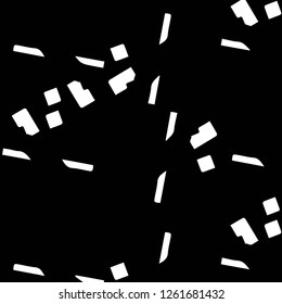 Simple black and white vector illustration. Abstract geometric background pattern