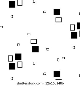 Simple black and white vector illustration. Abstract geometric background pattern