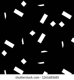 Simple black and white vector illustration. Abstract geometric background pattern