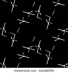 Simple black and white vector illustration. Abstract geometric background pattern