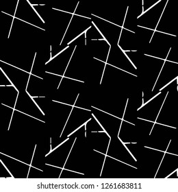 Simple black and white vector illustration. Abstract geometric background pattern