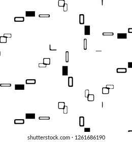 Simple black and white vector illustration. Abstract geometric background pattern