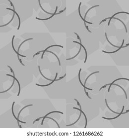 Simple black and white vector illustration. Abstract geometric background pattern