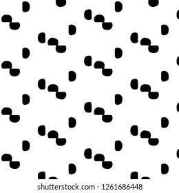 Simple black and white vector illustration. Abstract geometric background pattern