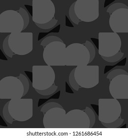 Simple black and white vector illustration. Abstract geometric background pattern
