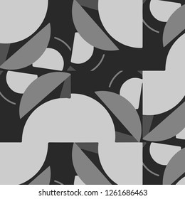 Simple black and white vector illustration. Abstract geometric background pattern