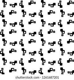 Simple black and white vector illustration. Abstract geometric background pattern