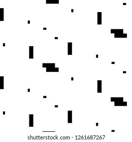 Simple black and white vector illustration. Abstract geometric background pattern