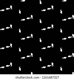 Simple black and white vector illustration. Abstract geometric background pattern