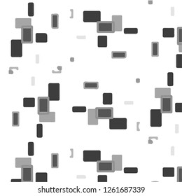 Simple black and white vector illustration. Abstract geometric background pattern