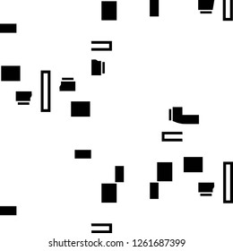 Simple black and white vector illustration. Abstract geometric background pattern