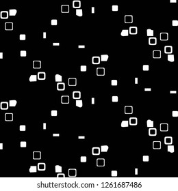 Simple black and white vector illustration. Abstract geometric background pattern