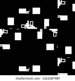 Simple black and white vector illustration. Abstract geometric background pattern