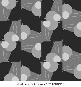 Simple black and white vector illustration. Abstract geometric background pattern