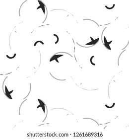 Simple black and white vector illustration. Abstract geometric background pattern