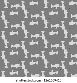 Simple black and white vector illustration. Abstract geometric background pattern