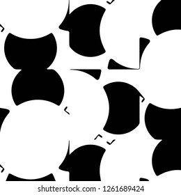 Simple black and white vector illustration. Abstract geometric background pattern