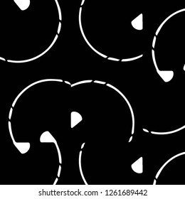 Simple black and white vector illustration. Abstract geometric background pattern