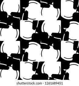 Simple black and white vector illustration. Abstract geometric background pattern