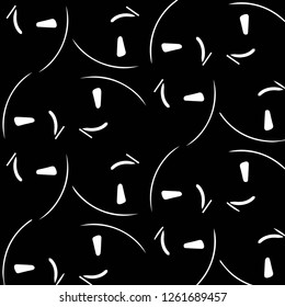 Simple black and white vector illustration. Abstract geometric background pattern