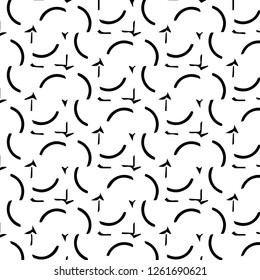 Simple black and white vector illustration. Abstract geometric background pattern