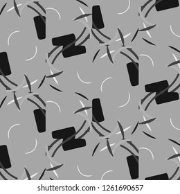 Simple black and white vector illustration. Abstract geometric background pattern
