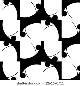 Simple black and white vector illustration. Abstract geometric background pattern