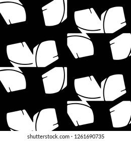 Simple black and white vector illustration. Abstract geometric background pattern