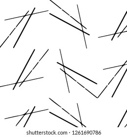 Simple black and white vector illustration. Abstract geometric background pattern