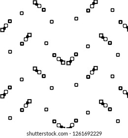 Simple black and white vector illustration. Abstract geometric background pattern