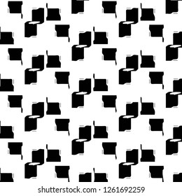 Simple black and white vector illustration. Abstract geometric background pattern