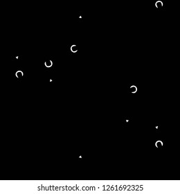 Simple black and white vector illustration. Abstract geometric background pattern
