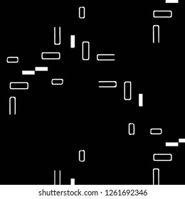 Simple black and white vector illustration. Abstract geometric background pattern