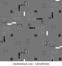 Simple black and white vector illustration. Abstract geometric background pattern