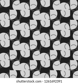 Simple black and white vector illustration. Abstract geometric background pattern