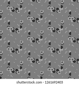Simple black and white vector illustration. Abstract geometric background pattern
