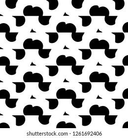 Simple black and white vector illustration. Abstract geometric background pattern