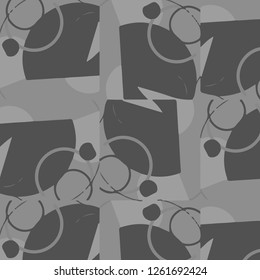 Simple black and white vector illustration. Abstract geometric background pattern