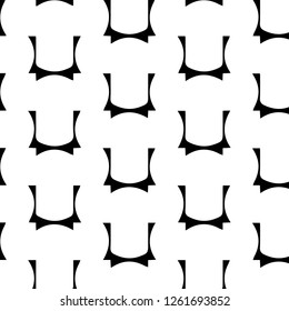 Simple black and white vector illustration. Abstract geometric background pattern