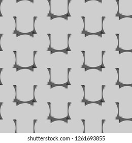 Simple black and white vector illustration. Abstract geometric background pattern