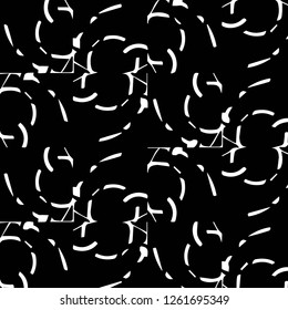 Simple black and white vector illustration. Abstract geometric background pattern