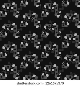 Simple black and white vector illustration. Abstract geometric background pattern