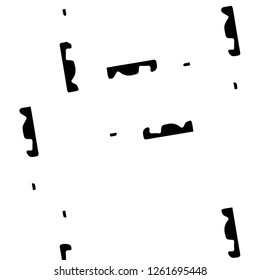 Simple black and white vector illustration. Abstract geometric background pattern