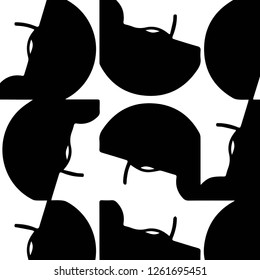 Simple black and white vector illustration. Abstract geometric background pattern