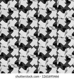 Simple black and white vector illustration. Abstract geometric background pattern
