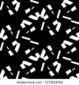 Simple black and white vector illustration. Abstract geometric background pattern