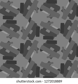 Simple black and white vector illustration. Abstract geometric background pattern