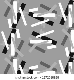 Simple black and white vector illustration. Abstract geometric background pattern