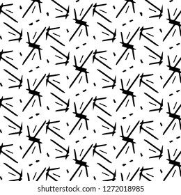 Simple black and white vector illustration. Abstract geometric background pattern