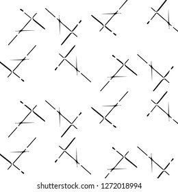 Simple black and white vector illustration. Abstract geometric background pattern
